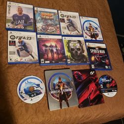 PS5 Gamed. $30! Per Game or 4 For $100! Free Delivery the Steelbook books $60! Each or 2 for $100. All for $260! Playstation 5 Games juegos