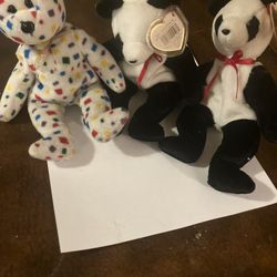 Vintage Ty Beanie Baby Bear Bundle - 3 Adorable Retired Bears!