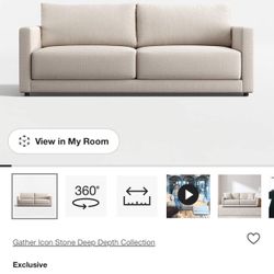 Crate And Barrel Sofa Set ( Gather Model) 