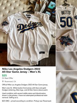 Nike Dodgers 2022 All-Star Jersey Men’s XL – Stained