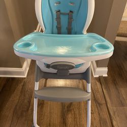 Ingenuity SmartClean Trio Elite 3-in-1 Convertible Baby High Chair, Toddler Chair, and Dining Booster Seat - Slate