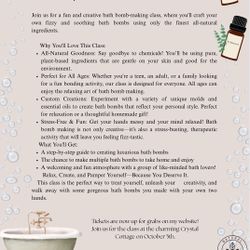 Bath Bomb Class! 
