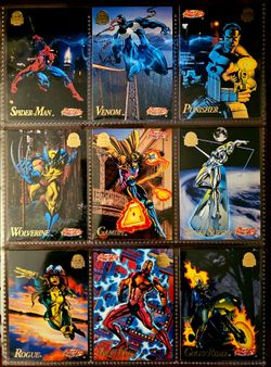 Marvel Universe 1994 Fleer FULL COMPLETE SET 1-200/HOLO 1-4/PB 1-9/SA 1-10 HTF🔥🔥🔥