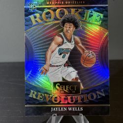 #2 Jaylen Wells 2024-25 Panini Select - Rookie Revolution Silver Prizms Rookie