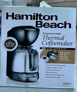Hamilton Beach Programmable Thermal Coffee Maker - Black