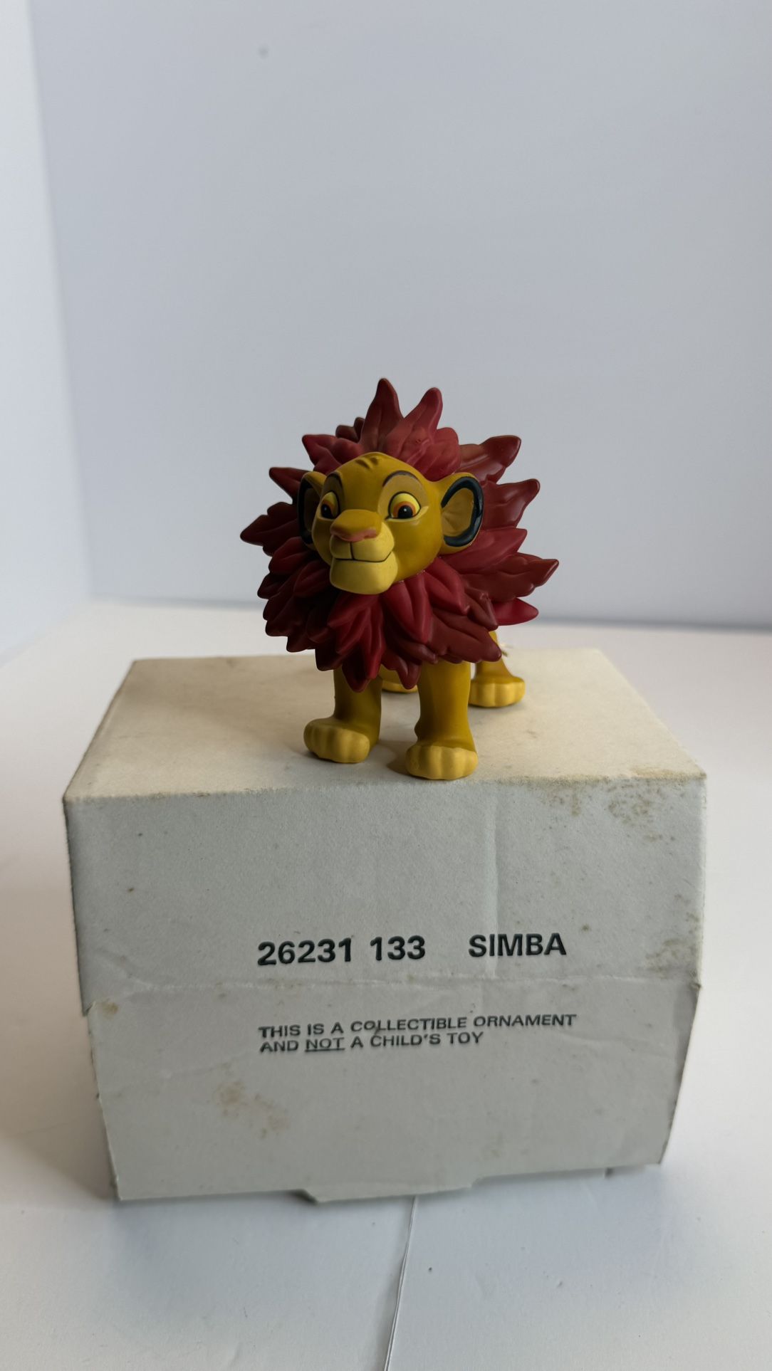 Disney Lion King Simba Grolier Christmas Ornament In Box  Vintage 26231 133