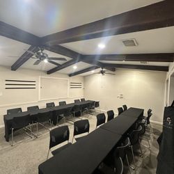 6 Rectangular Conference Tables – Great Condition (No Covers)