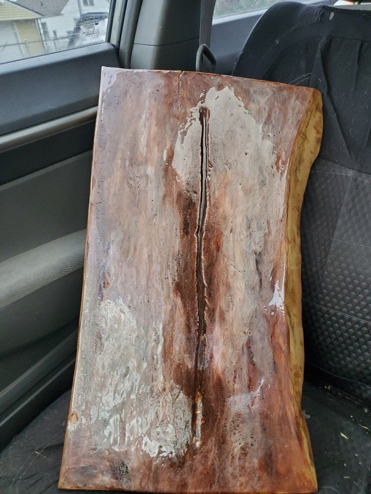 Natural Wood Slab/epoxy