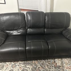 Black Recliner Sofa 