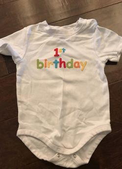 Gymboree 1st Birthday onesie