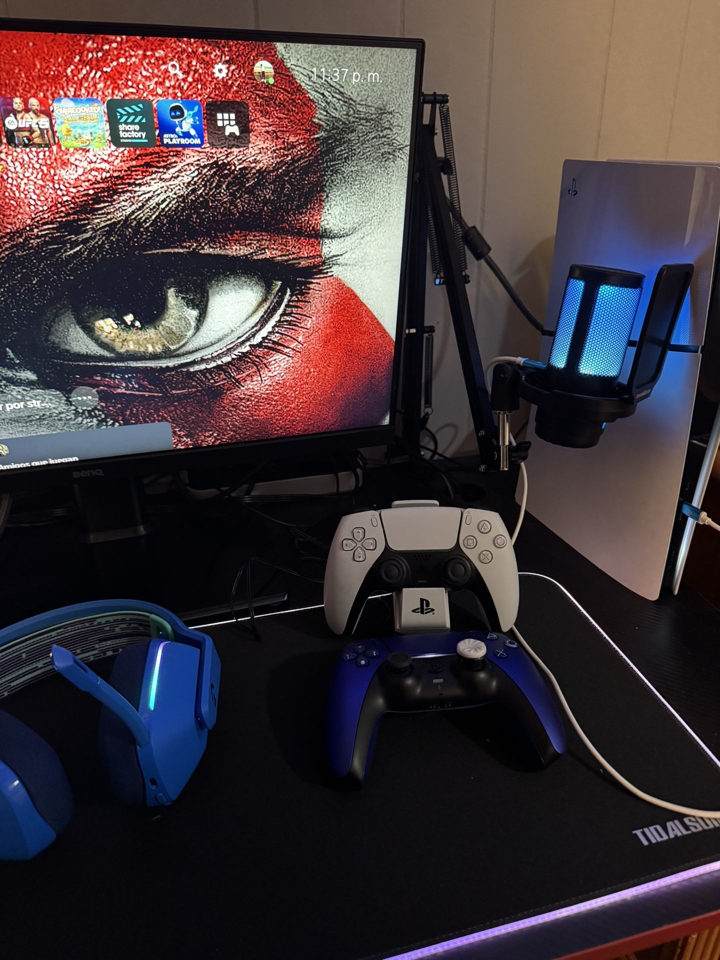 PS5 Digital Edition With Monitor And Gaming Headset 