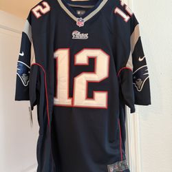 Authentic Patriots Tom Brady Home Jersey #12