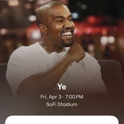 2 Ye: Kanye West Tickets Sec 127 Row 13