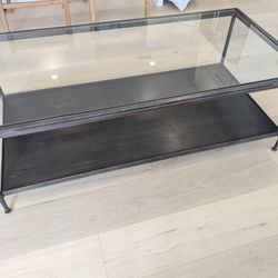 Glass & Metal Modern Coffee & End Table