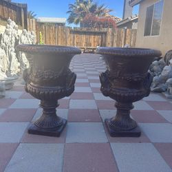 New Flower Pots Made Out Of Cement 