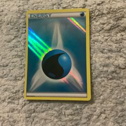 Holo Water Energy Pokémon Card