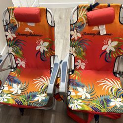 Tommy Bahama Low Profile Folding Beach Chairs