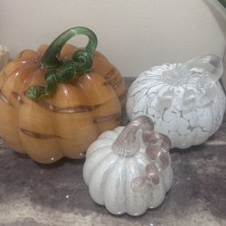 Pumpkin Fall Decor SET OF 3