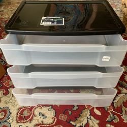 3 Drawer Table Top Organized