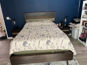 Queen Mid-Century Modern Bedroom Set + Mattress