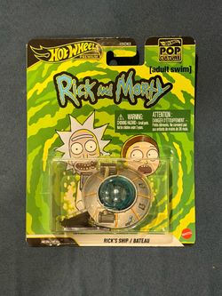 Hot Wheels Premium Pop Culture - RICK'S SHIP [Rick & Morty - Adult Swim] JHW95. New