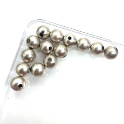 Sterling Seamless Round Beads 14pc