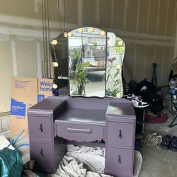 Vintage Wood Vanity 