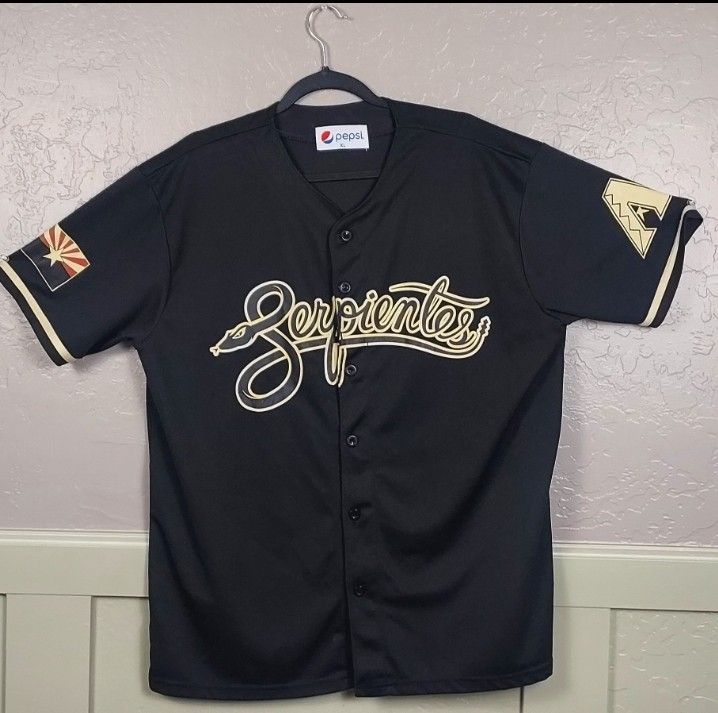 Black/Beige Serpientos (AZ Dimonbacks) Jersey