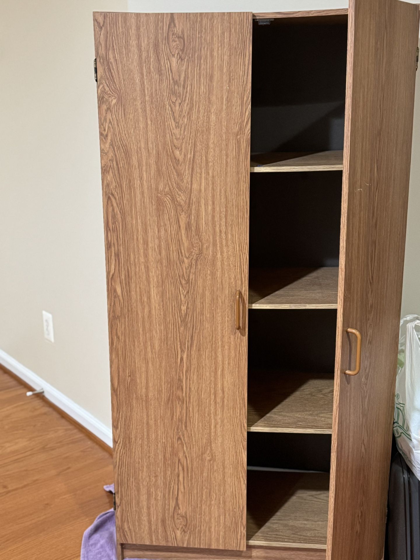 Wood Freestanding Cabinet 32 In. W X 65 In. H X 16 In D