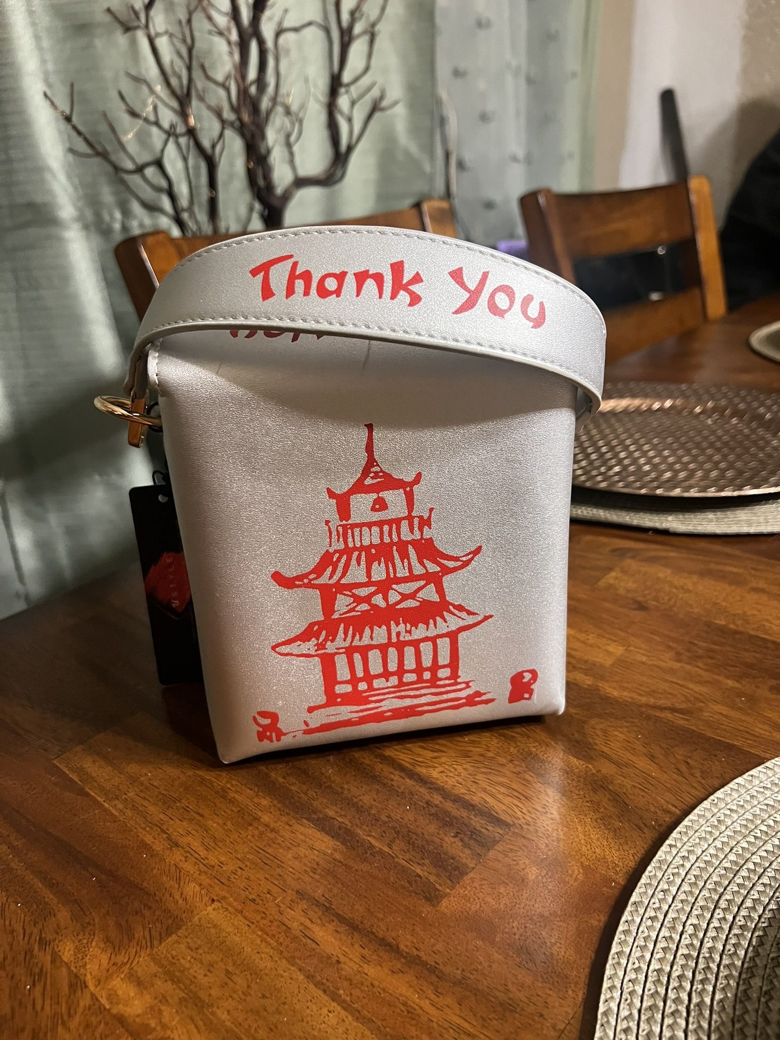 Crossbody Chinese Takeout Box Purse