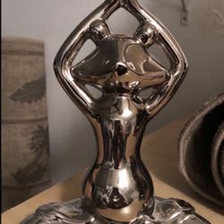 Silver Deco Frog 