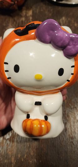 Halloween Hello Kitty Pumpkin Ceramic 