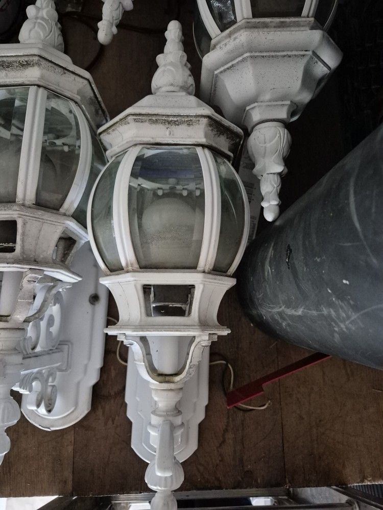 antique lamps in very good condition four