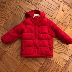 Old Navy Red Puffer Coat-Size 3T
