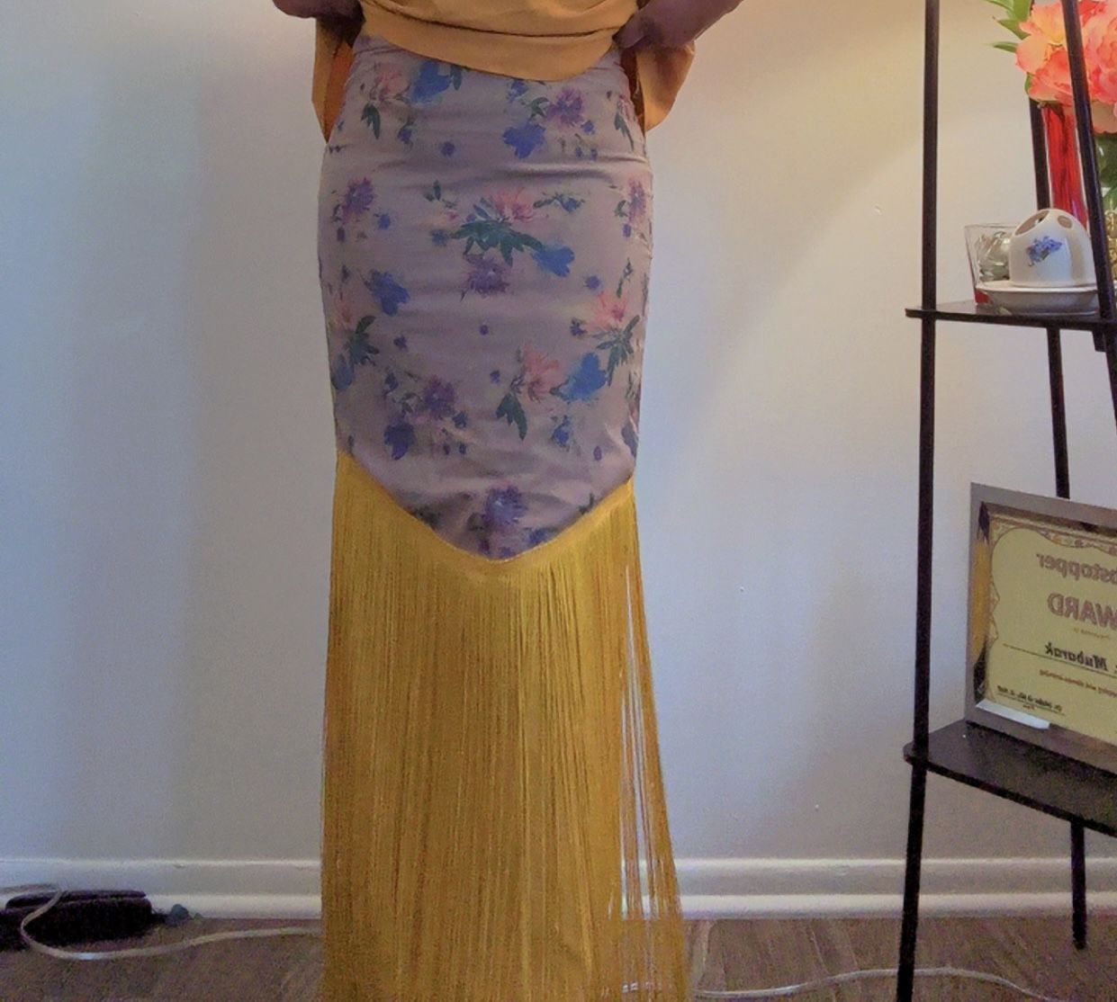 Beautiful Floral High Waist Long Skirt