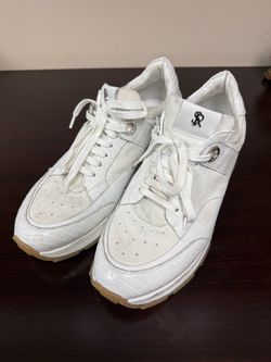 Stefano Ricci Technical Knit and Calfskin Leather Trainers