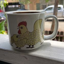 Used Chicken And Chicks Coffee Cup