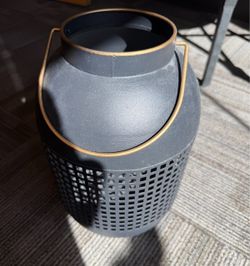 Large metal candle holder