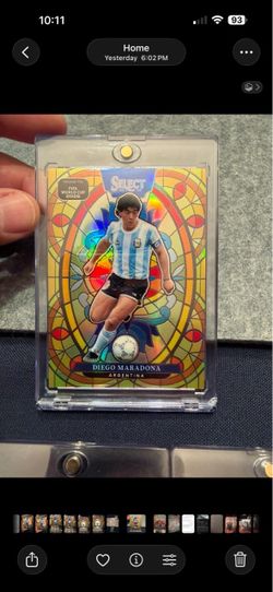 2025-26 Panini Select FIFA World Cup Diego Maradona Stained Glass - Argentina