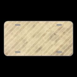 License Plate Novelty Car Front Background Stripes Old Structure