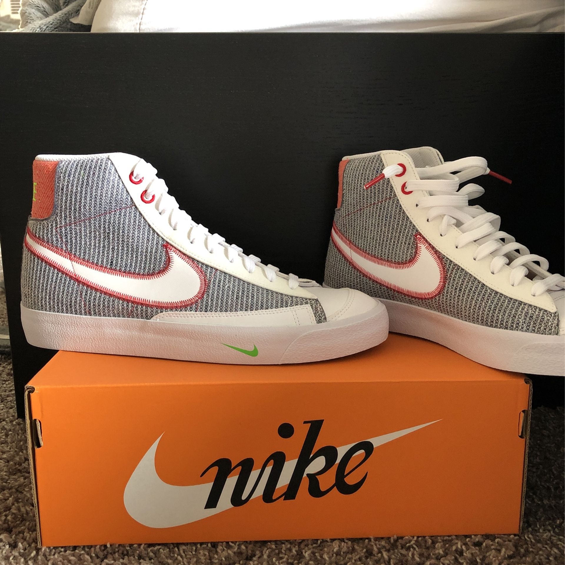Nike, Mid 77 Blazers, Recycled Materials, Size 9 (never worn/brand New!)