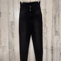 Shein Black High Waist Skinny Jeans  Size 26 Small