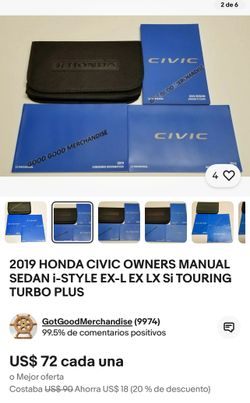 Manual Para Honda Cívic 2019