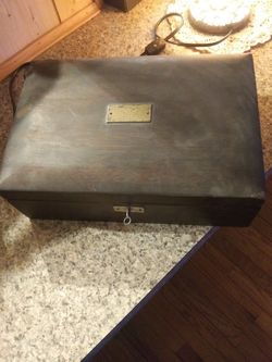 Old wooden box