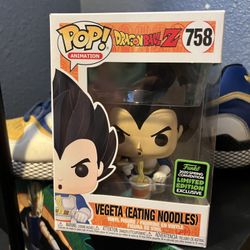 Dragonball Z Vegeta Eating Noodles Funko Pop Spring (shared) Convention (2020