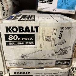 Kobalt 80V String Trimmer/Blower Combo Kit
