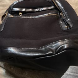 Leather Mini Backpack Clean And Light All black Like New 