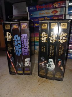 6 vhs movie complete set star wars excellent condition