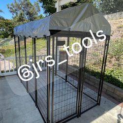 Large welded wire steel dog kennel cage Jaula new!