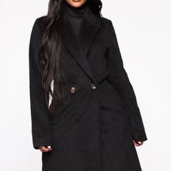 New Black Women’s Coat (xsmall ) Fits Like A Small 